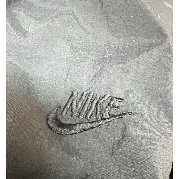 Vintage Nike Pants Womens Size XL Black Windbreaker Drawstring Joggers Zipper - Picture 8 of 8
